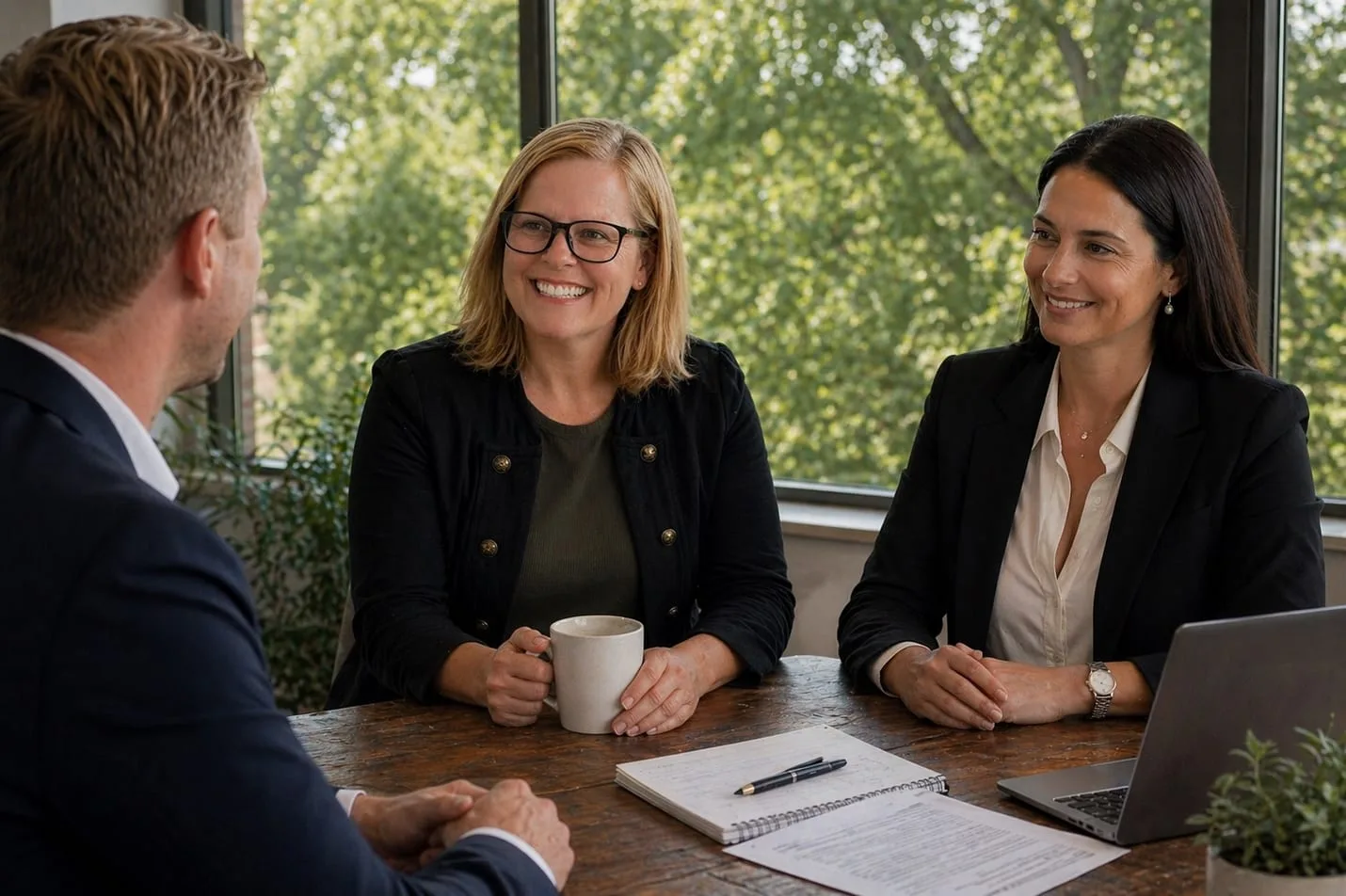 Erin Stephens of Oxford HR Group in a client consultation