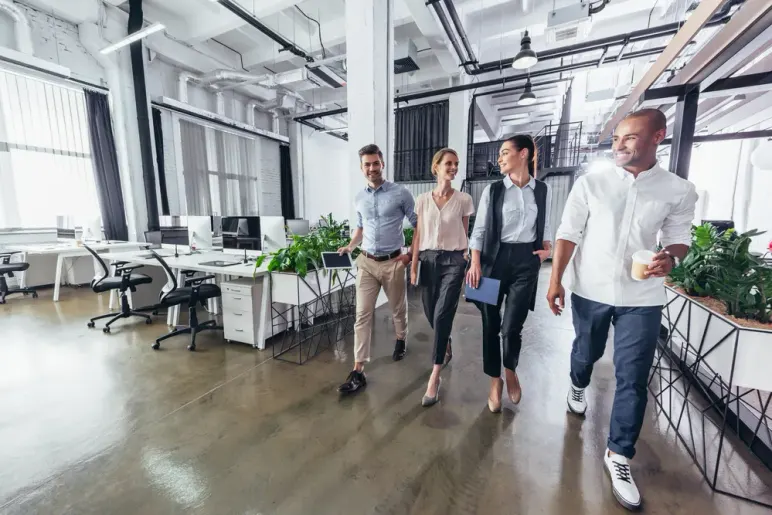 A manager and employee discussing workplace accommodations